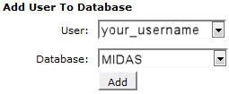 Add MySQL user to databases
