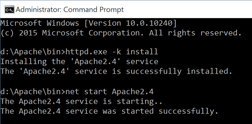 apache web server for windows