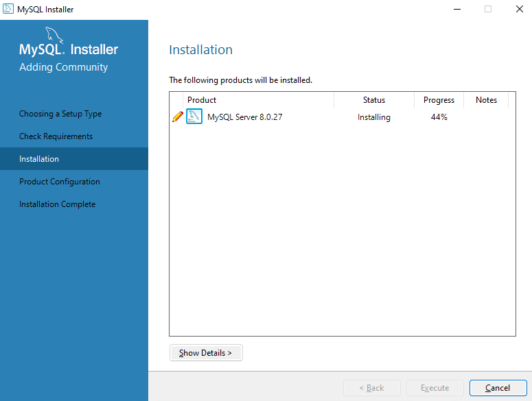 MySQL Windows Installation