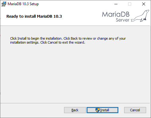 MariaDB Ready To Install