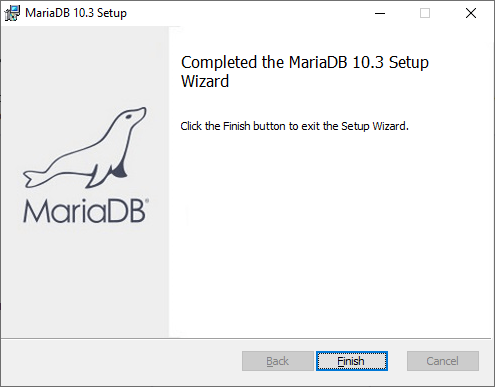 MariaDB installed on Windows