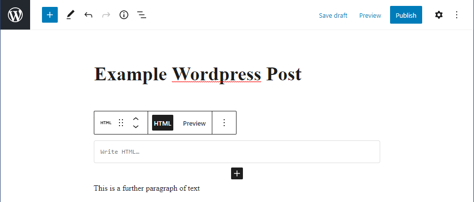 Add custom html to a WordPress post