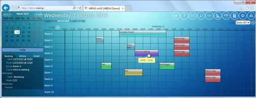 MIDAS Library Room Booking & Reservation System