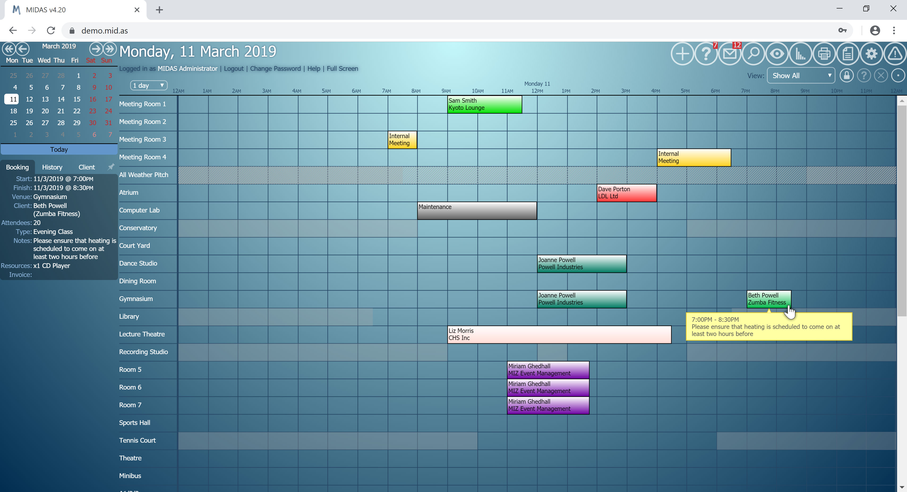 Web-Based Room Scheduling Software